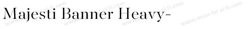 Majesti Banner Heavy字体转换